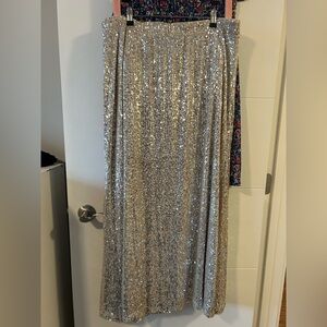 Torrid Gold Sequin Maxi Skirt